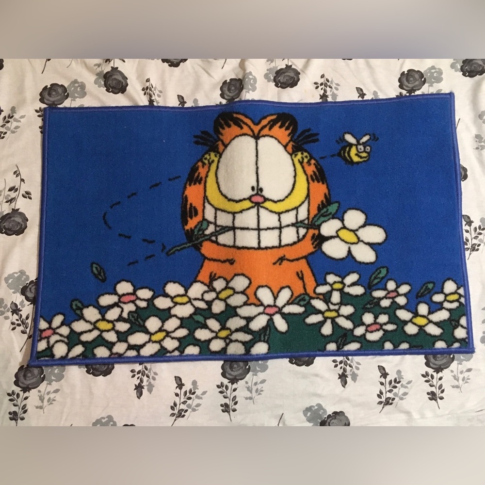 Vtg Garfield Rug